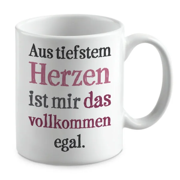 Aus tiefstem Herzen ist mir das vollkommen egal.
