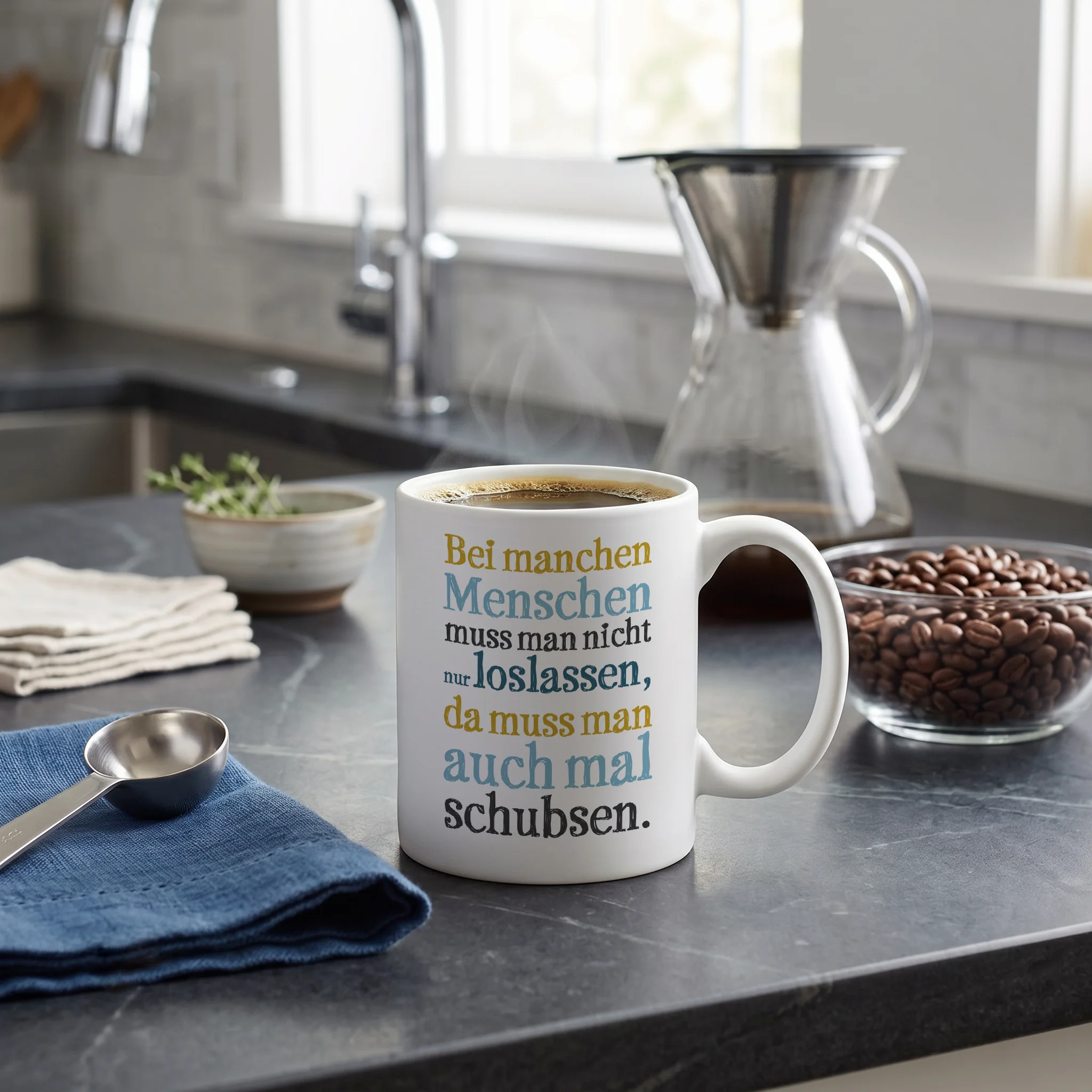 Bei manchen Menschen muss man nicht nur loslassen, da muss man auch mal schubsen.