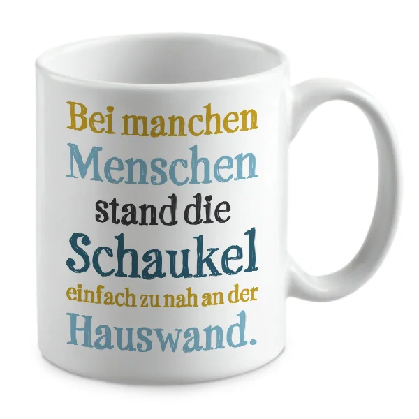 Bei manchen Menschen stand die Schaukel einfach zu nah an de