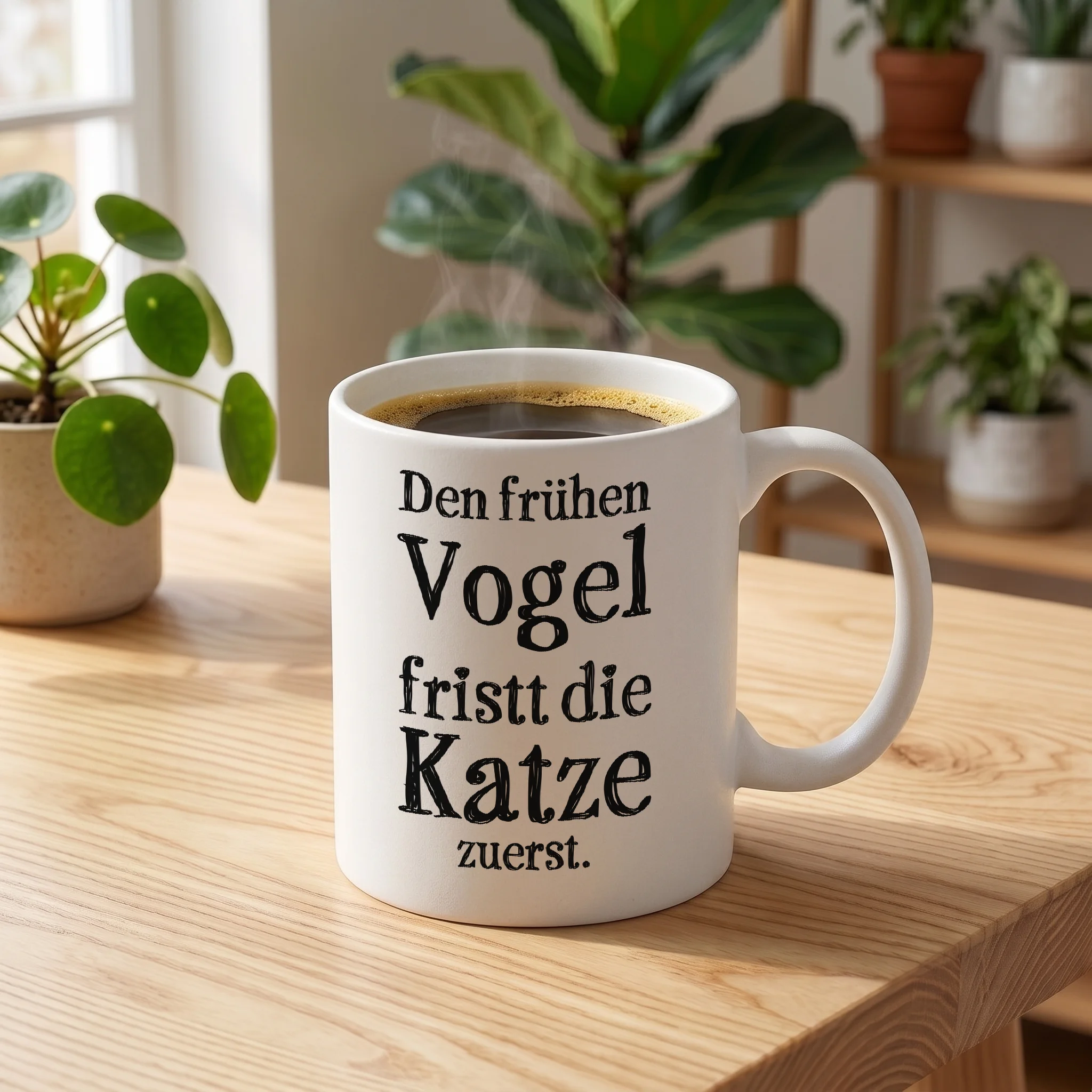 Den frühen Vogel fristt die Katze zuerst.