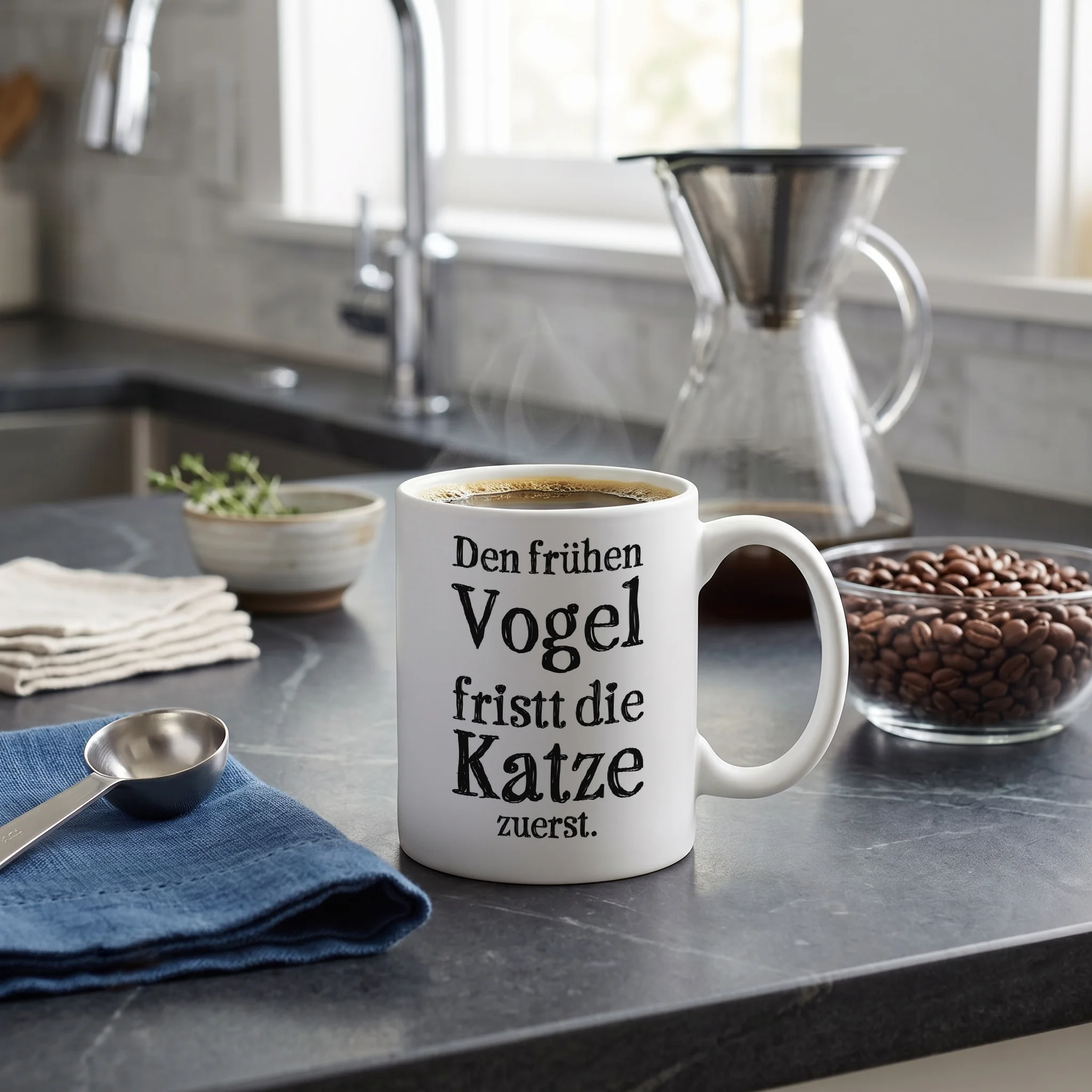 Den frühen Vogel fristt die Katze zuerst.
