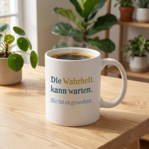 Die Wahrheit kann warten. Sie ist es gewohnt.