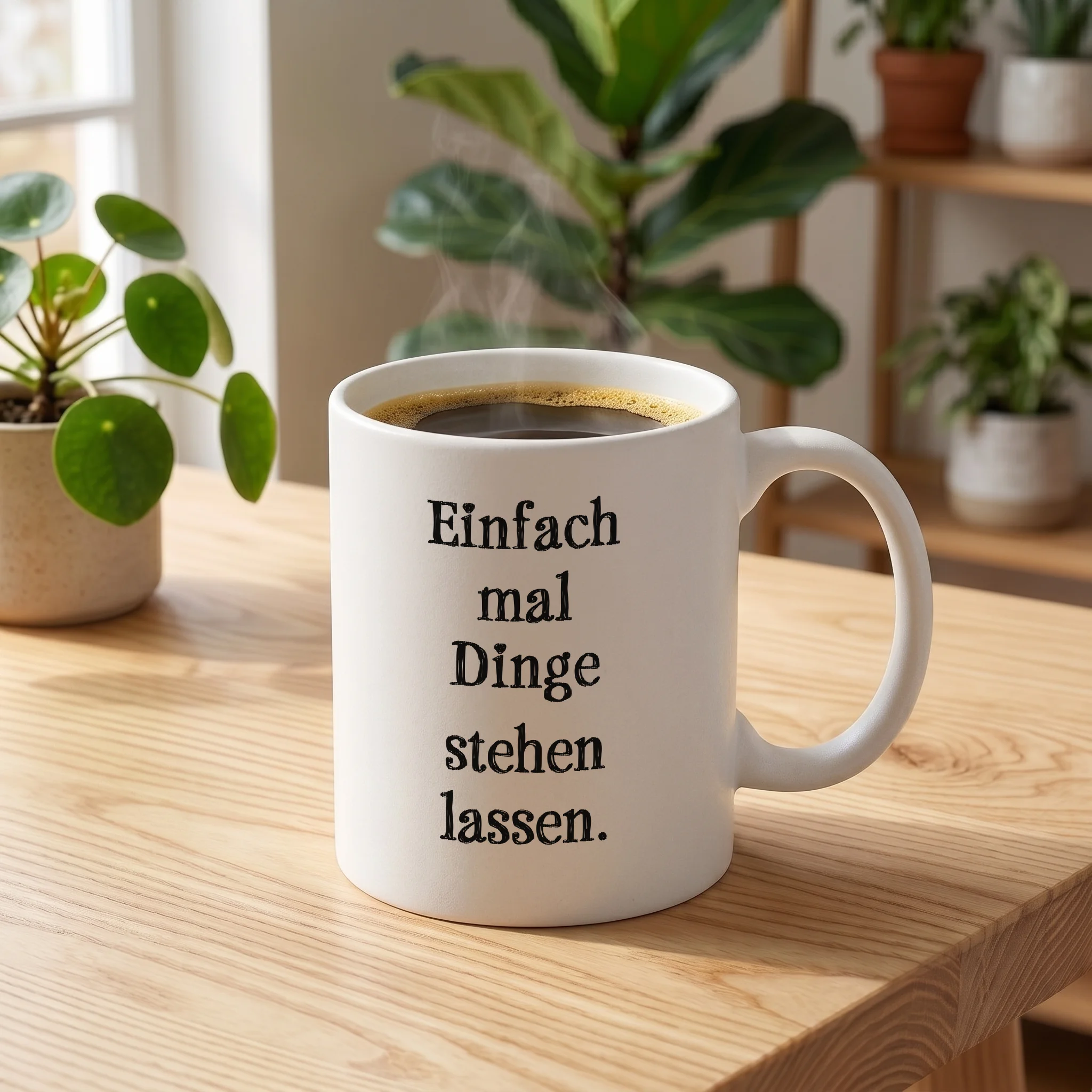 Einfach mal Dinge stehen lassen.