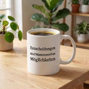 Entscheidungen sind Massenmord an Möglichkeiten Entscheidungen sind Massenmord an Möglichkeiten