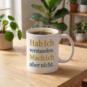 Hab ich verstanden. Mach ich aber nicht.
