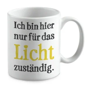 Ich bin hier nur für das Licht zuständig.