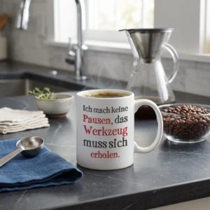 Ich mach keine Pausen, das Werkzeug muss sich erholen.