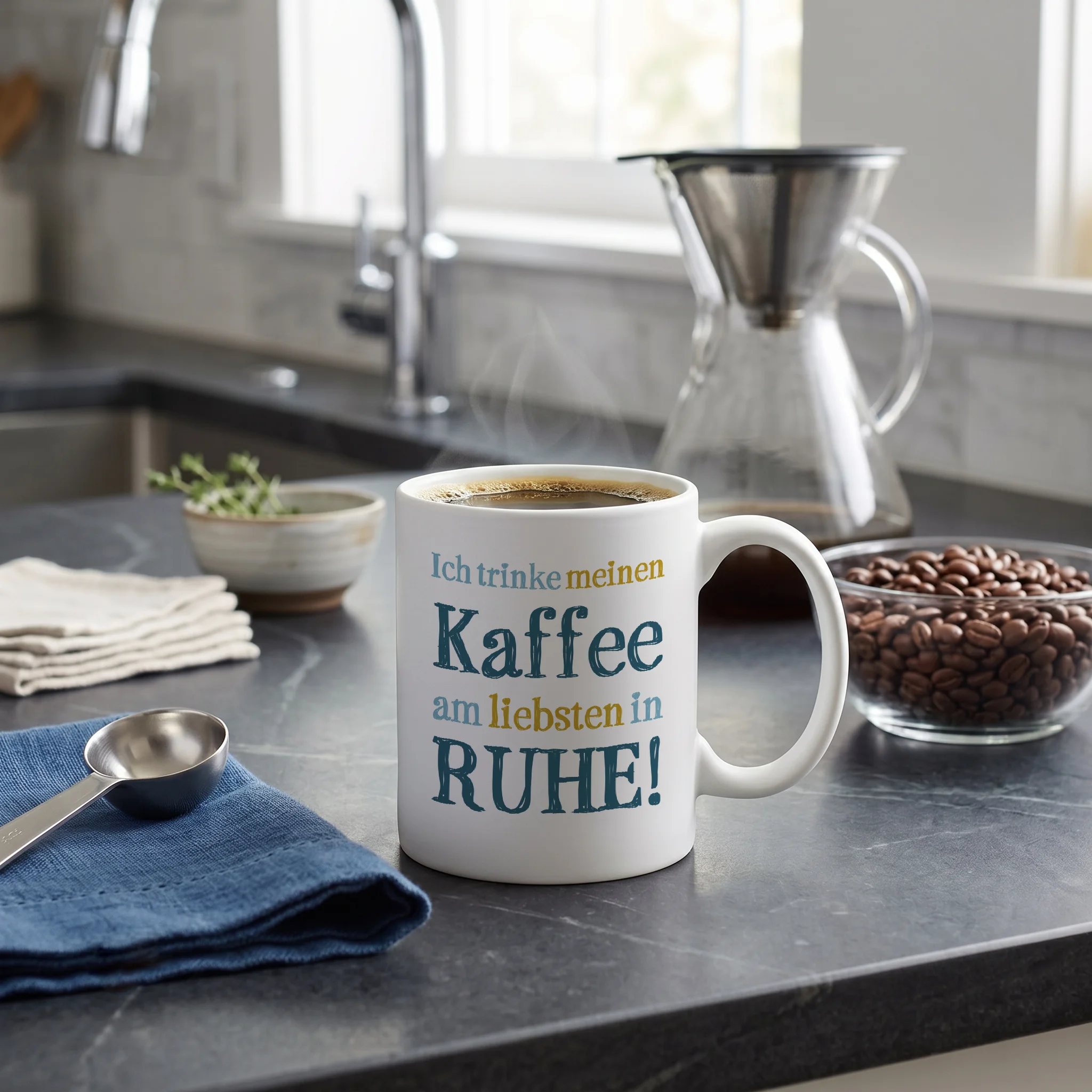 Ich trinke meinen Kaffee am liebsten in RUHE!