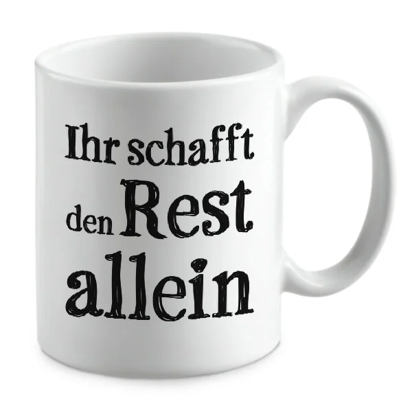 Ihr schafft den Rest allein