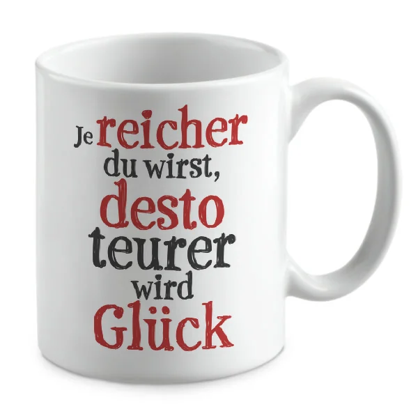 Je reicher du wirst, desto teurer wird Glück