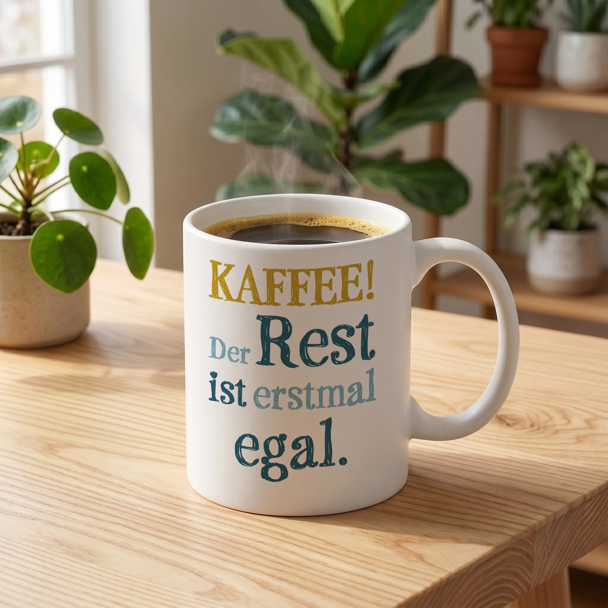 KAFFEE! Der Rest ist erstmal egal.