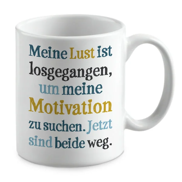 Meine Lust ist losgegangen, um meine Motivation zu suchen.