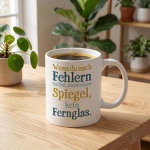 Wenn du nach Fehlern suchst, nutze einen Spiegel, kein Fernglas.